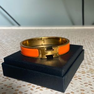Hermes Clic H bracelet orange